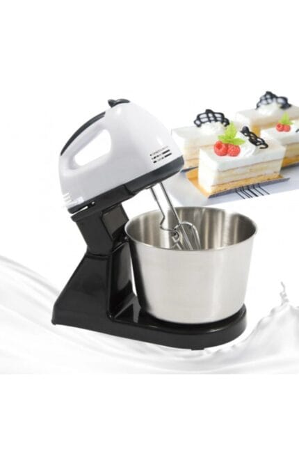 Mixer 2 in 1, Bol Inox, Putere 650W, Capacitate 2 Litri, 7 Trepte Viteza, Amestecare Framantare
