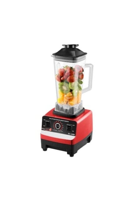 Blender Profesional 2 in 1, Ice Crusher, Putere 3000W, 15 Viteze, Functie Puls, 2.5 Litri, Lame Inox